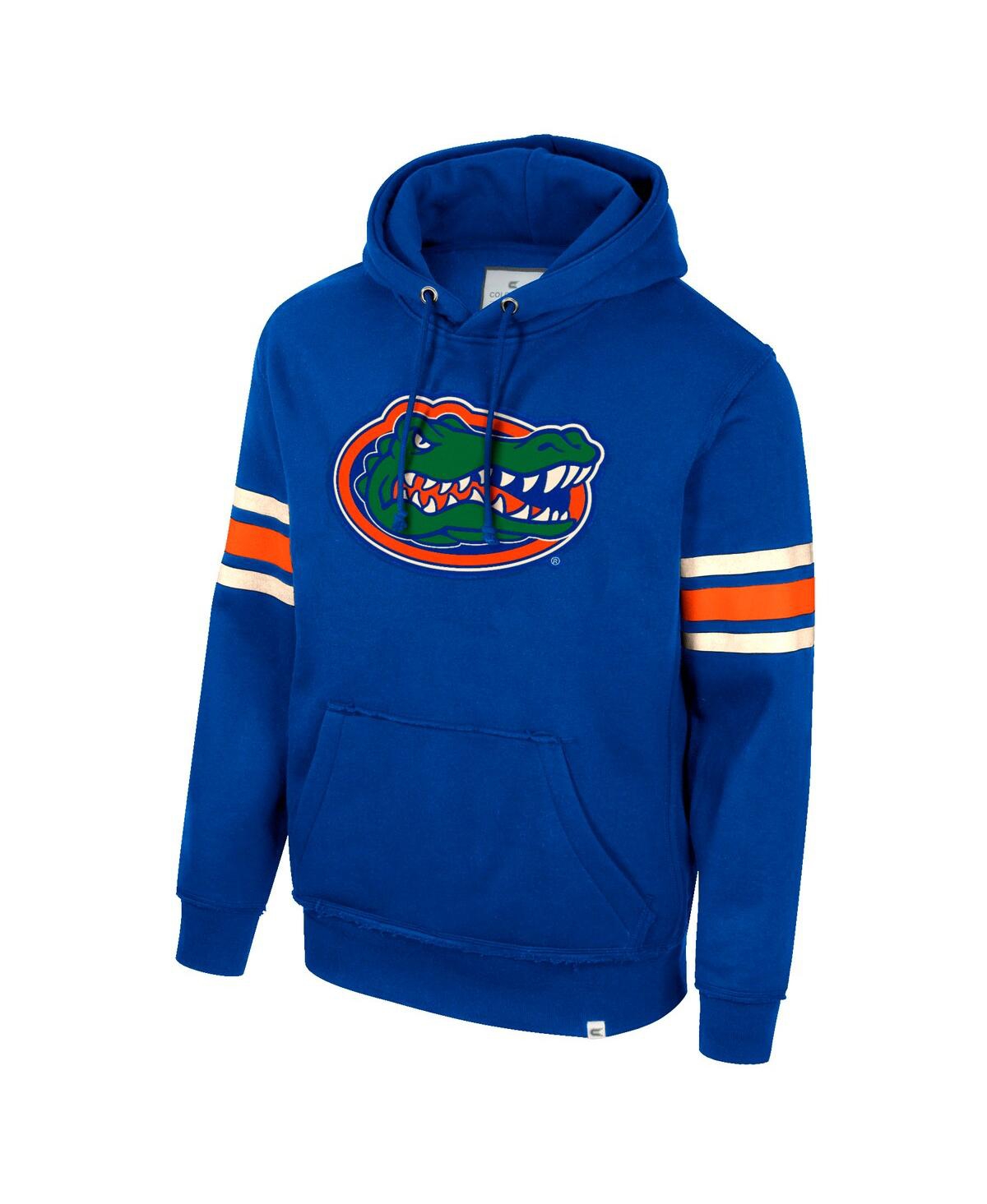 Colosseum Men's Royal Florida Gators Saluting Pullover Hoodie In Royal