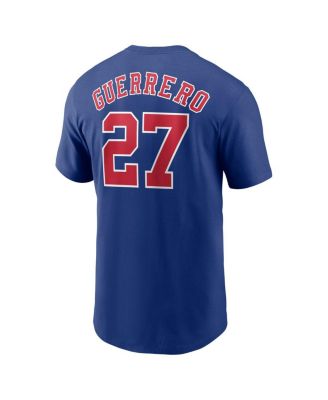 Men's Vladimir Guerrero Blue Montreal Expos Cooperstown Collection Fuse Name Number T-Shirt