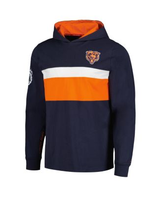 Men's Navy Chicago Bears Morgan Long Sleeve Hoodie T-Shirt