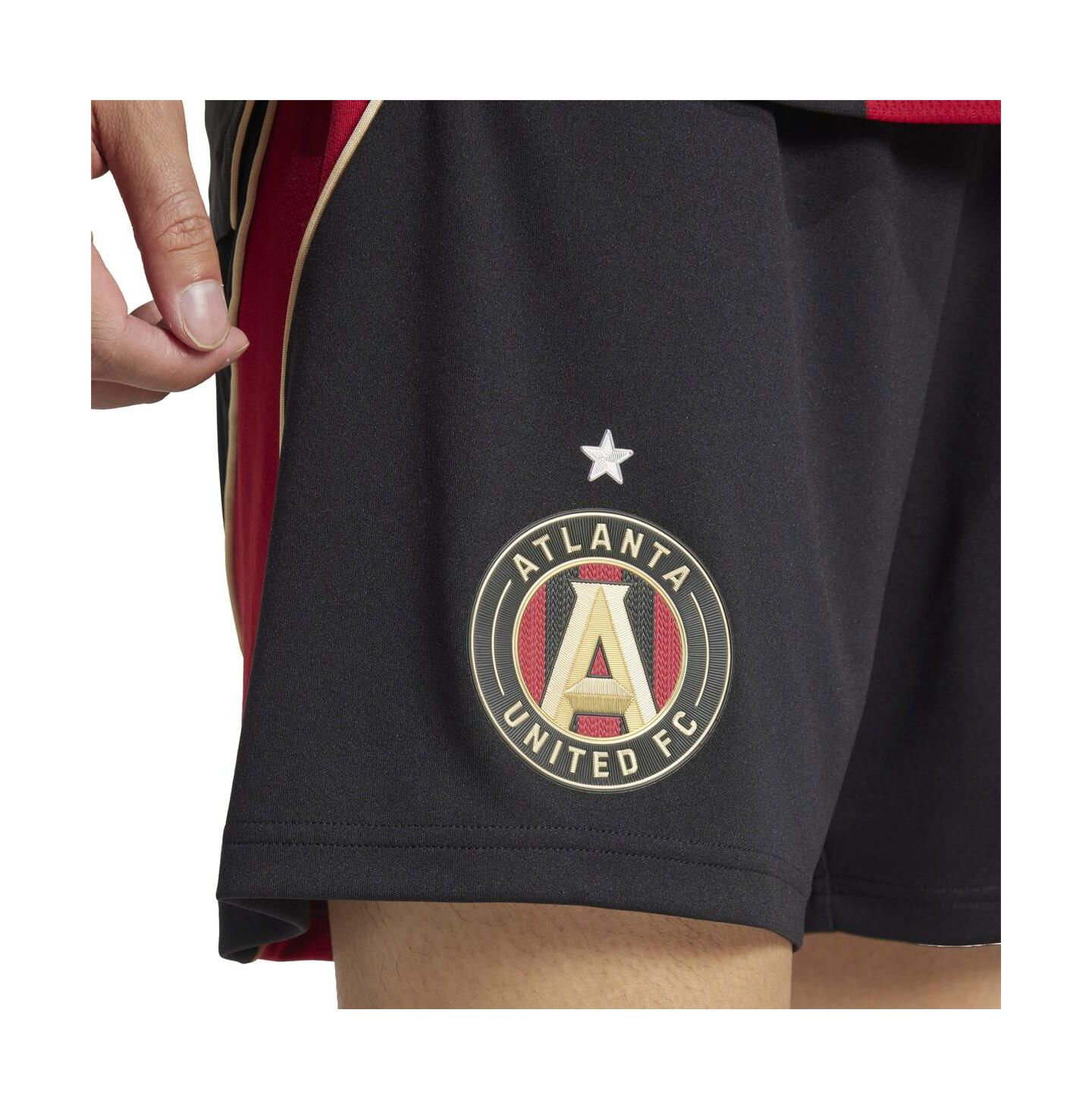 Мужские шорты adidas Black Atlanta United FC Home 2025 The Connector Authentic — фото 2