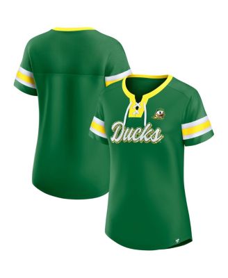 Fanatics - Women's Green Oregon Ducks Iconic Athena Lace-Up T-Shirt