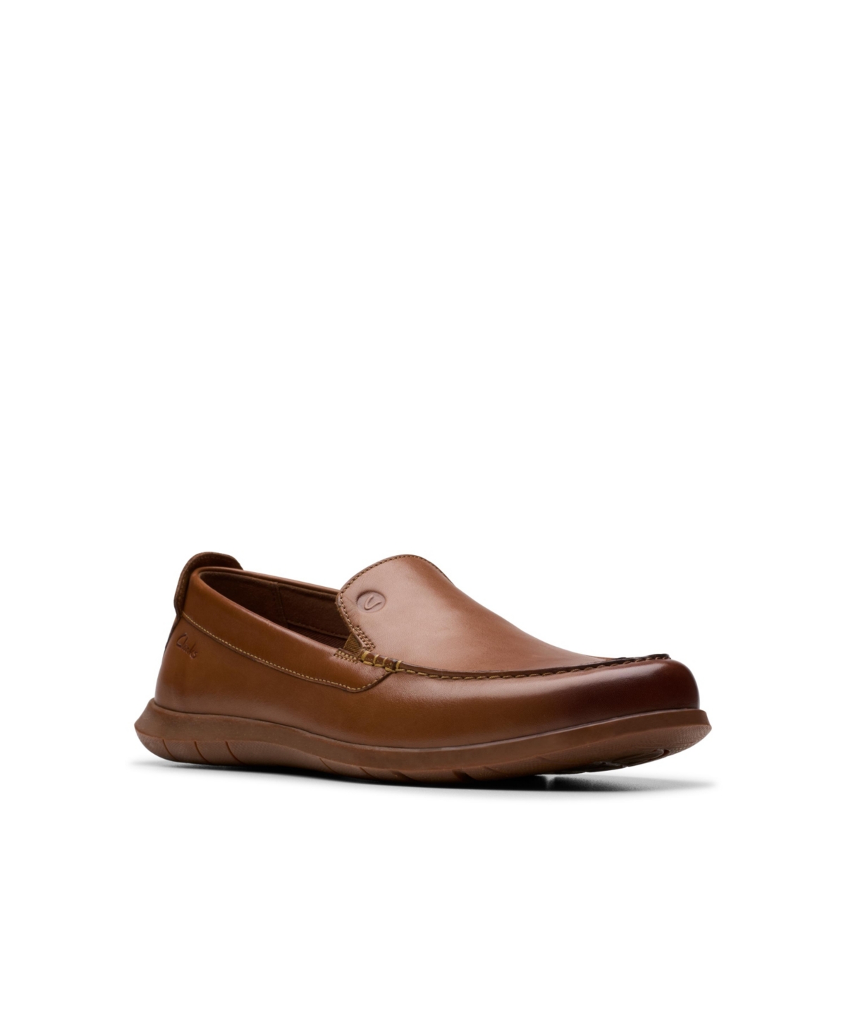 Men's Flexway Step Slip On Dress Casual Driving Loafer - Tan Leather