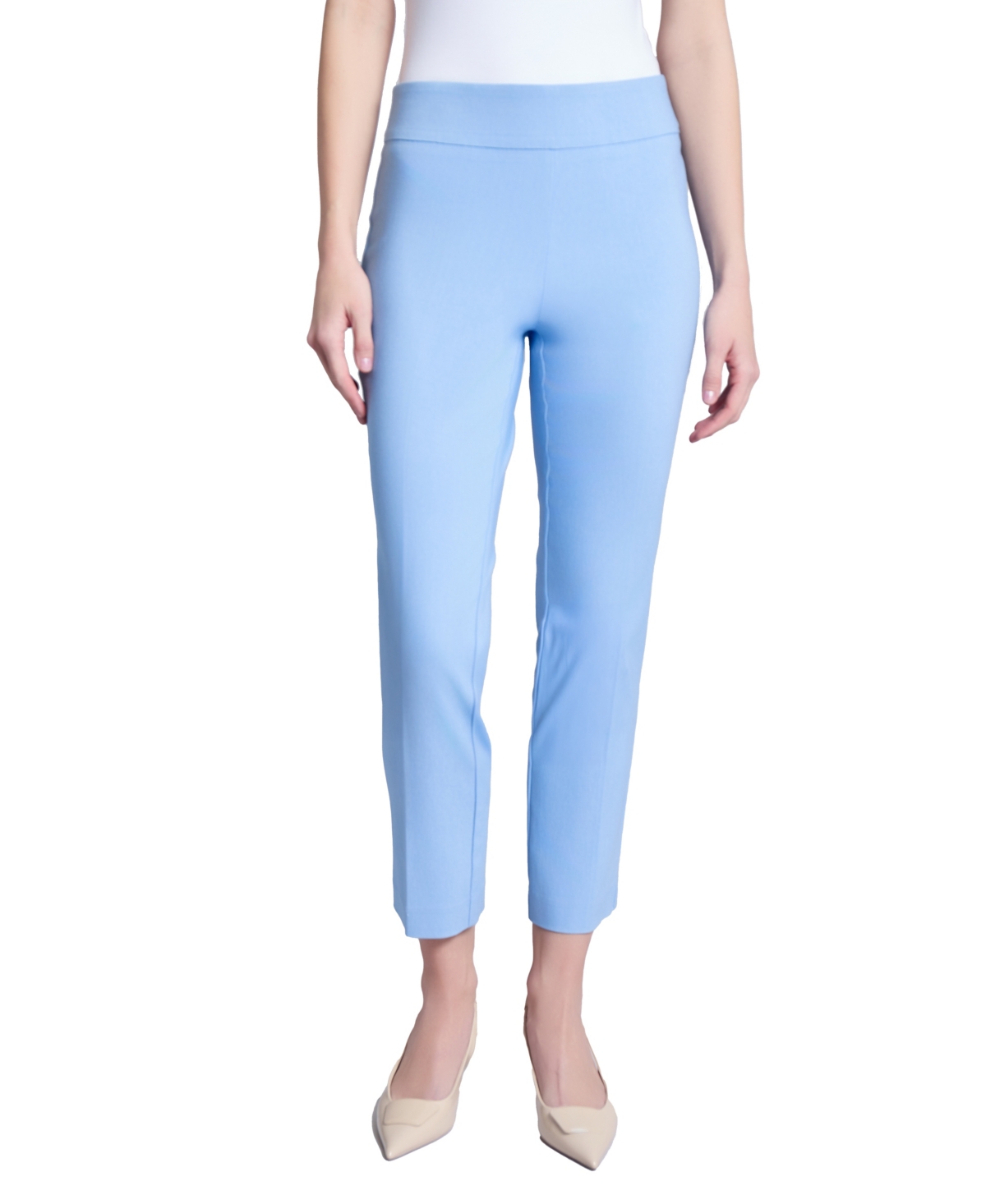 Women's Slim-Fit Pull-On Ankle Pants - Chintz Blue