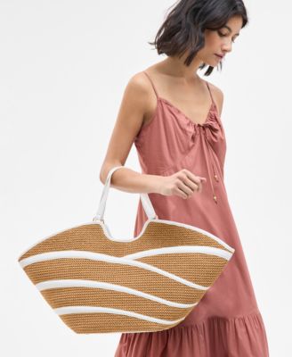 Zavaa Straw Tote, Exclusively at Macy's