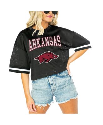 Gameday Couture - Women's Black Arkansas Razorbacks Game Face Fashion Jersey