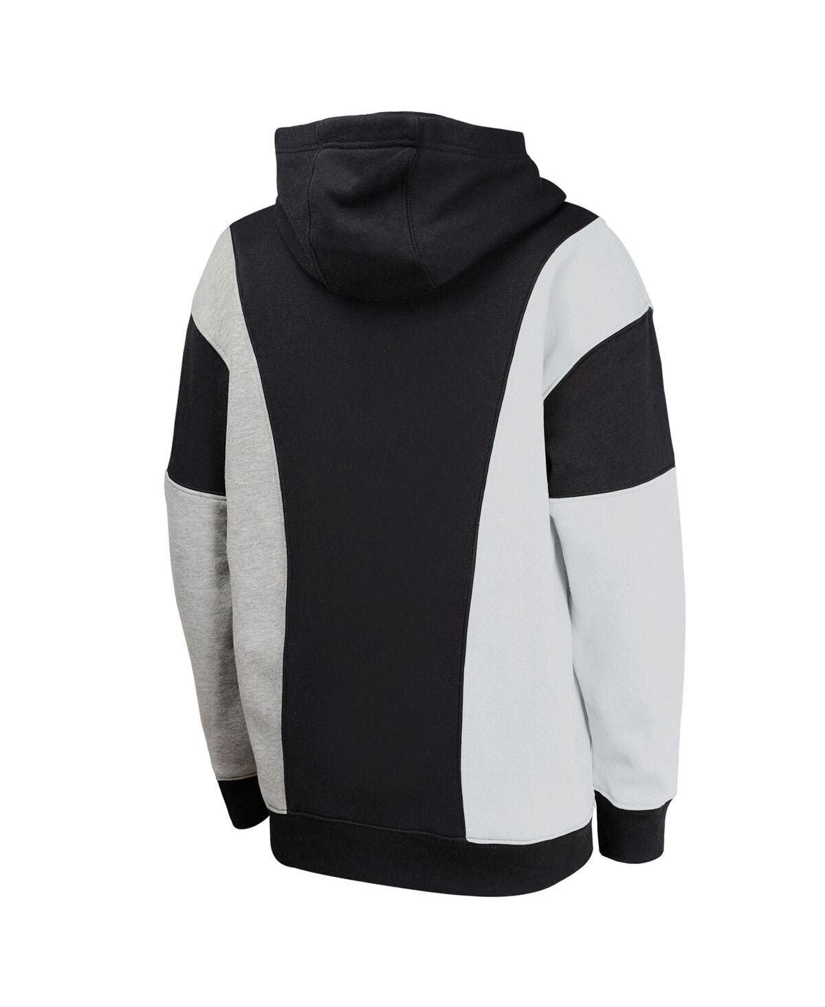 Outerstuff Big Boys And Girls Black San Antonio Spurs Ace In The Hole Pullover Hoodie In Black