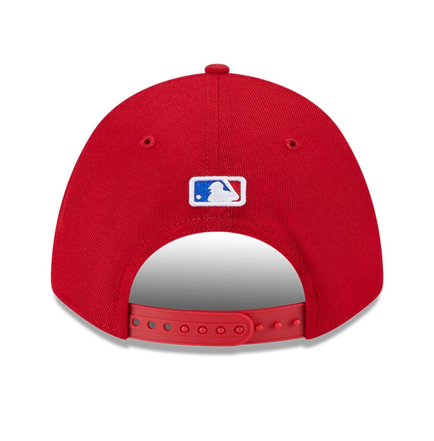 Мужская кепка New Era Red Texas Rangers Player Replica 9FORTY Adjustable Hat — фото 3