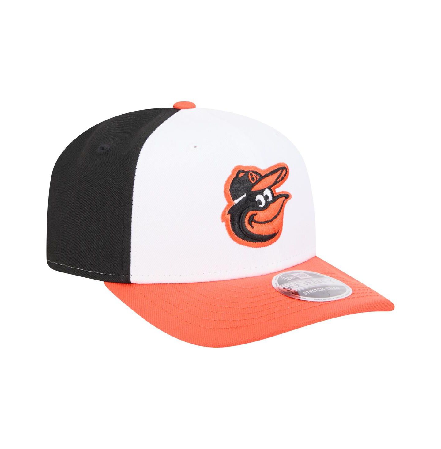 Мужская кепка New Era Black/Orange Baltimore Orioles Player Replica 9SEVENTY Adjustable Hat — фото 4