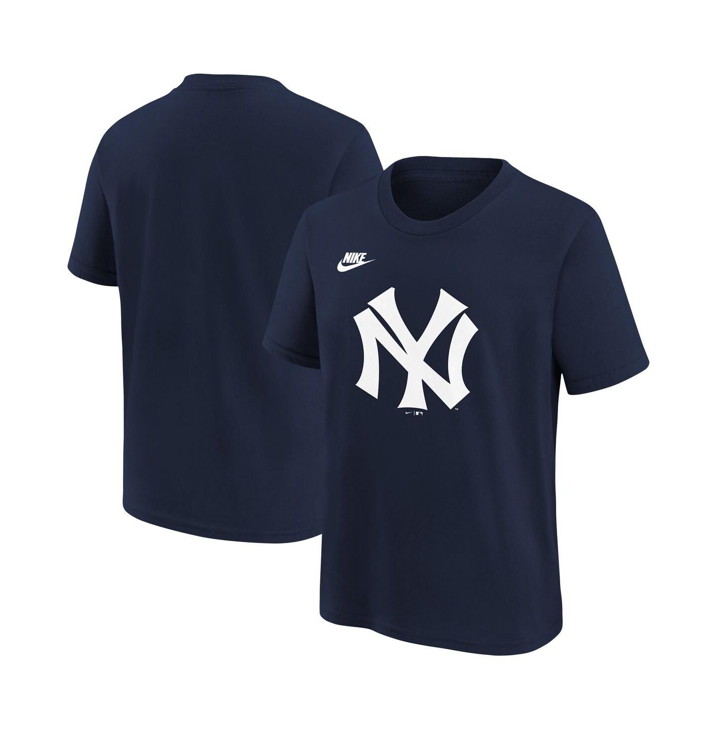 Детская футболка Nike Navy New York Yankees Cooperstown Collection Team Logo — фото 1