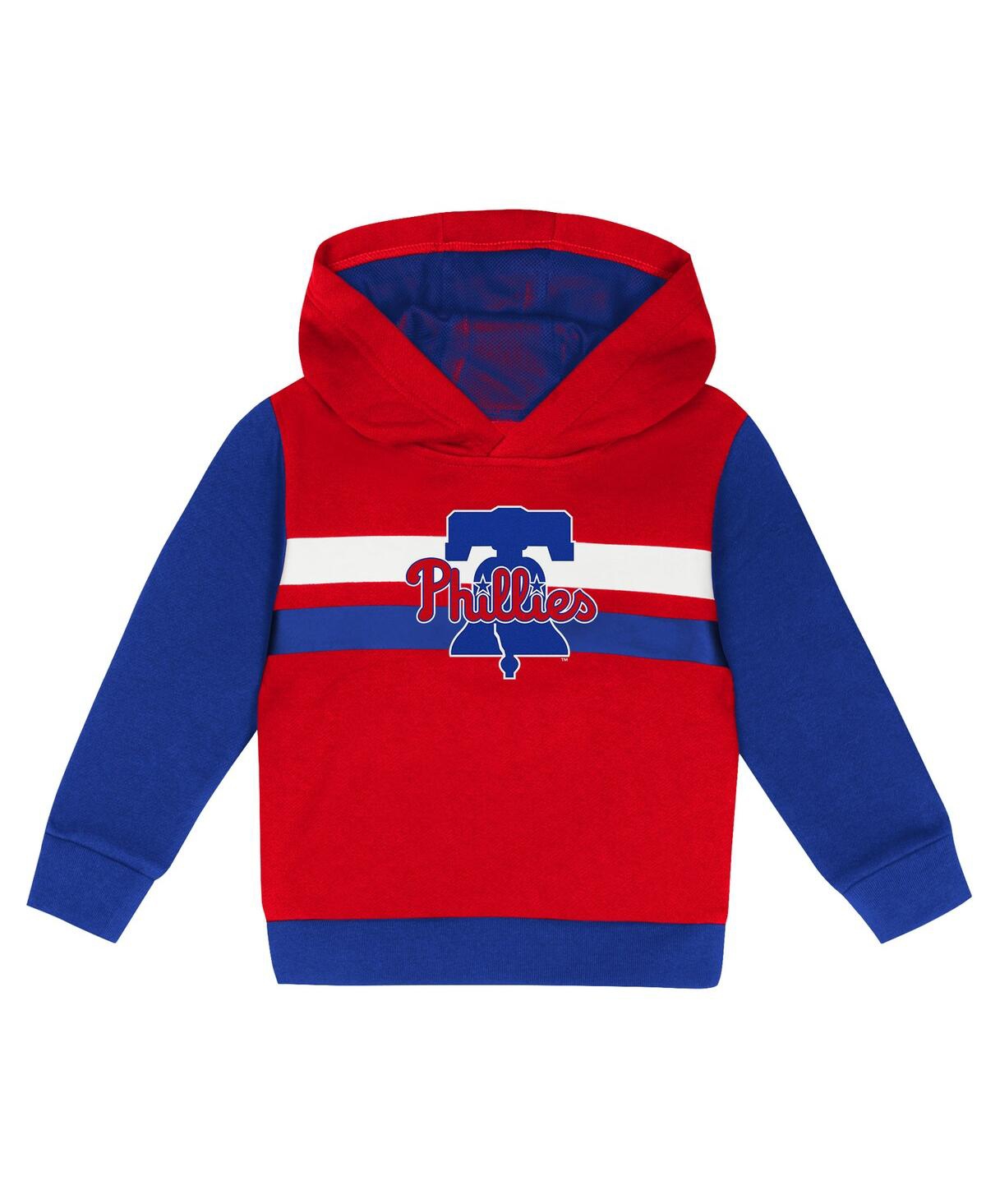 Outerstuff Toddler 2-piecegray/navy New York Yankees Wind Up Pullover Hoodie And Sweatpants Set In Red,royal