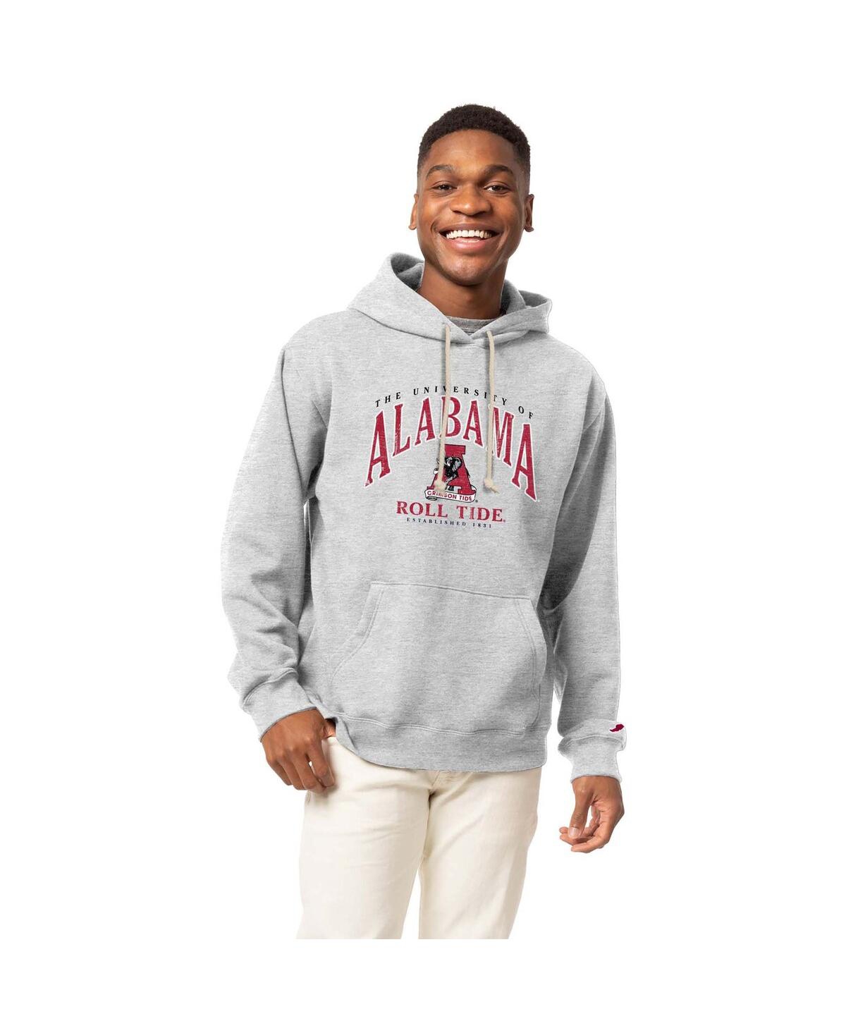 Men's Heather Gray Alabama Crimson Tide Tall Arch Essential Pullover Hoodie - Heather Gray