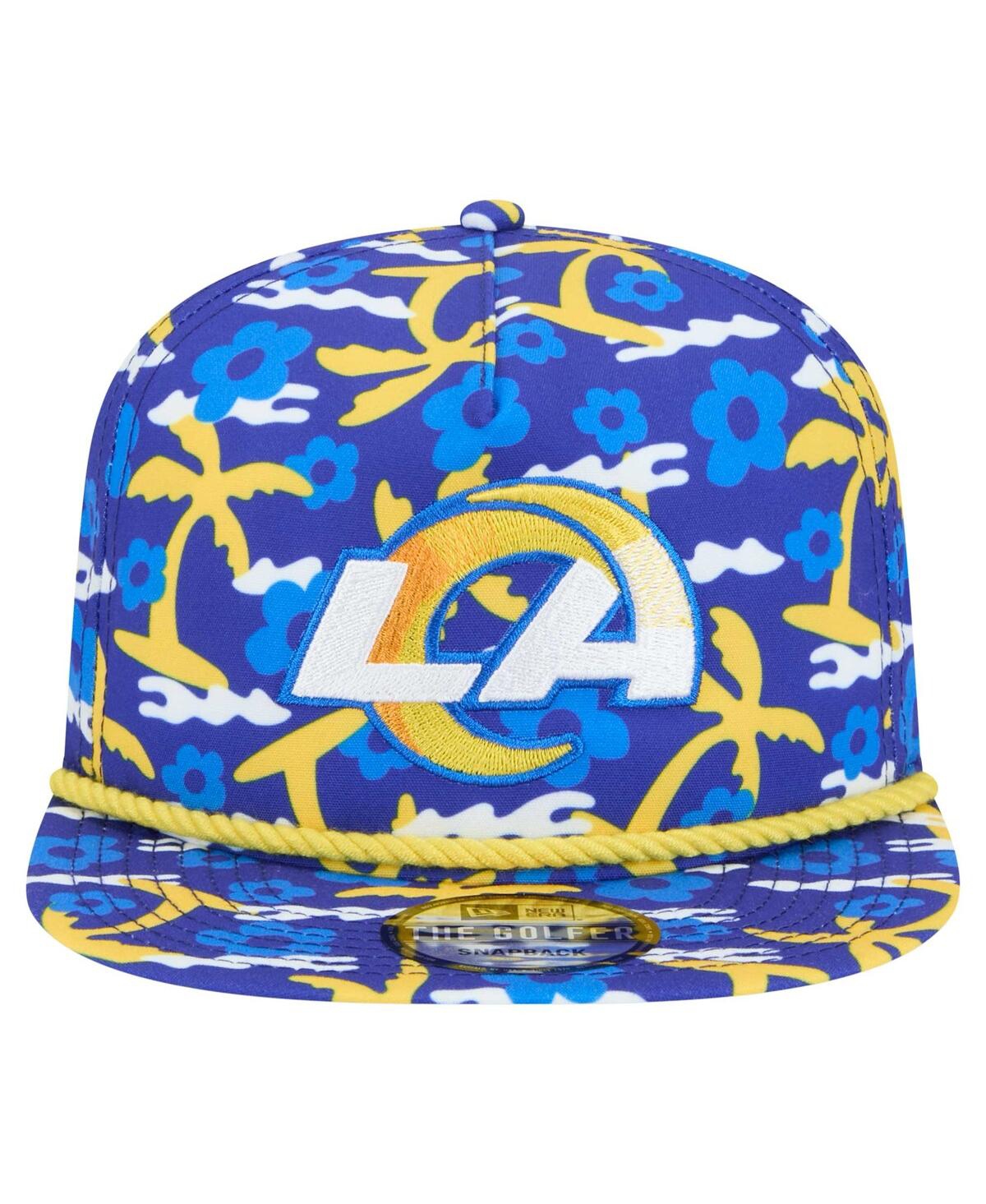 NEW ERA MEN'S ROYAL LOS ANGELES RAMS WAKEY WAKEY GOLFER SNAPBACK HAT 