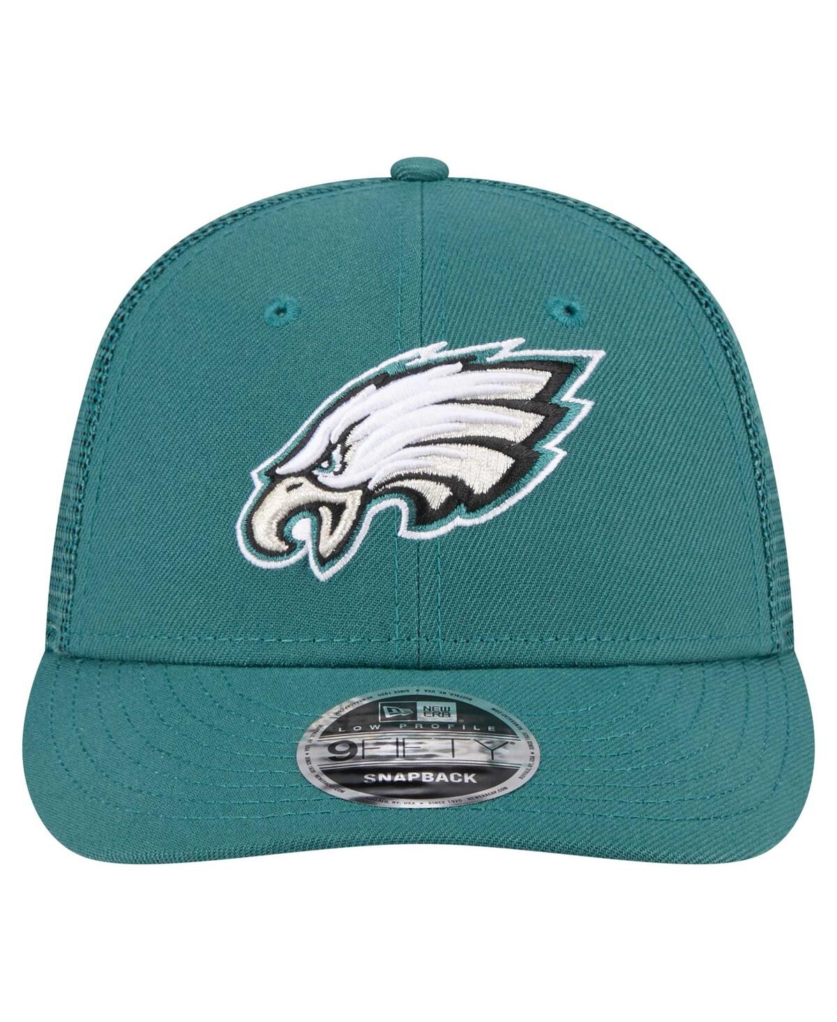 NEW ERA MEN'S MIDNIGHT GREEN PHILADELPHIA EAGLES LOW PROFILE 9FIFTY SNAPBACK HAT 