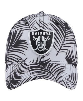 Men's Gray Las Vegas Raiders Palms 39THIRTY Flex Hat