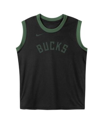 Preschool Black Milwaukee Bucks Mesh Tank Top and Shorts Set