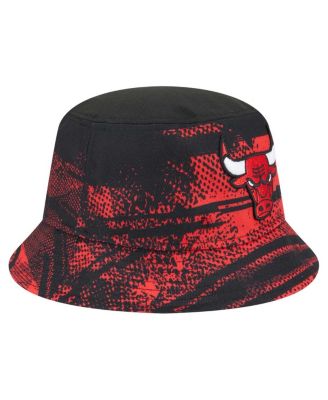 Men's Black/Red Chicago Bulls Tip-Off Bucket Hat