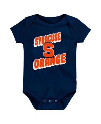 Newborn Navy Syracuse Orange Sunday Comics Bodysuit 3-pack