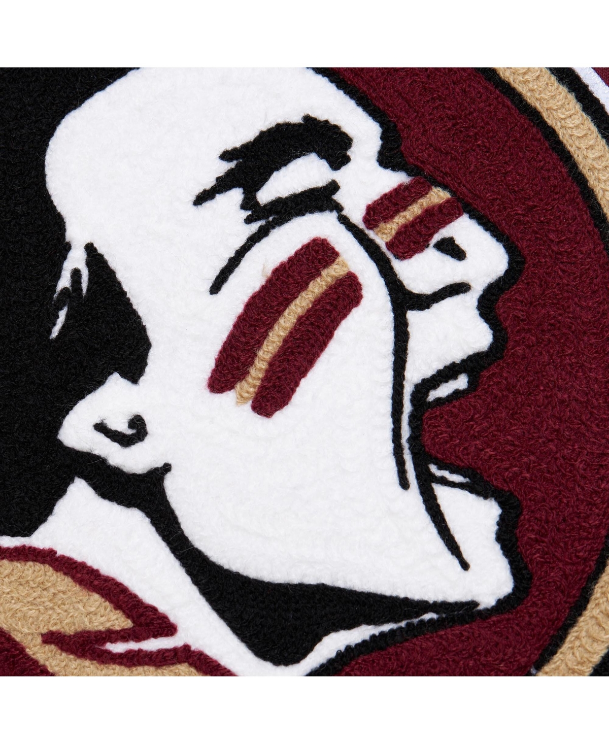 Mitchell & Ness Men's Garnet Florida State Seminoles Chainstitch Fleece Pullover Hoodie In Garnet