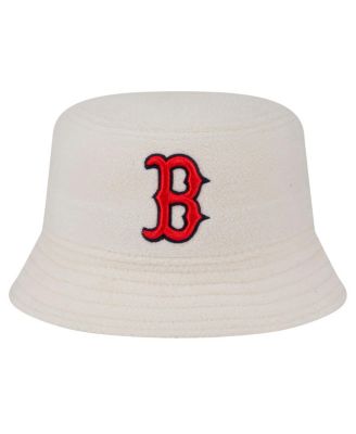 Women's White Boston Red Sox Chrome Cozy Bucket Hat