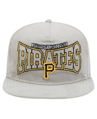 Men's Gray Pittsburgh Pirates Corduroy Golfer Snapback Hat