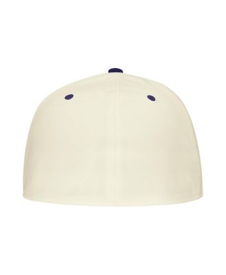 Men's Natural TCU Horned Frogs On-Field Baseball Performance Fitted Hat