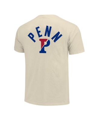 Men's Cream Pennsylvania Quakers Comfort Colors Mascot Overlay T-Shirt