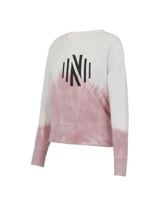 Women's Pink/White Nashville SC Orchard Tie-Dye Long Sleeve T-Shirt