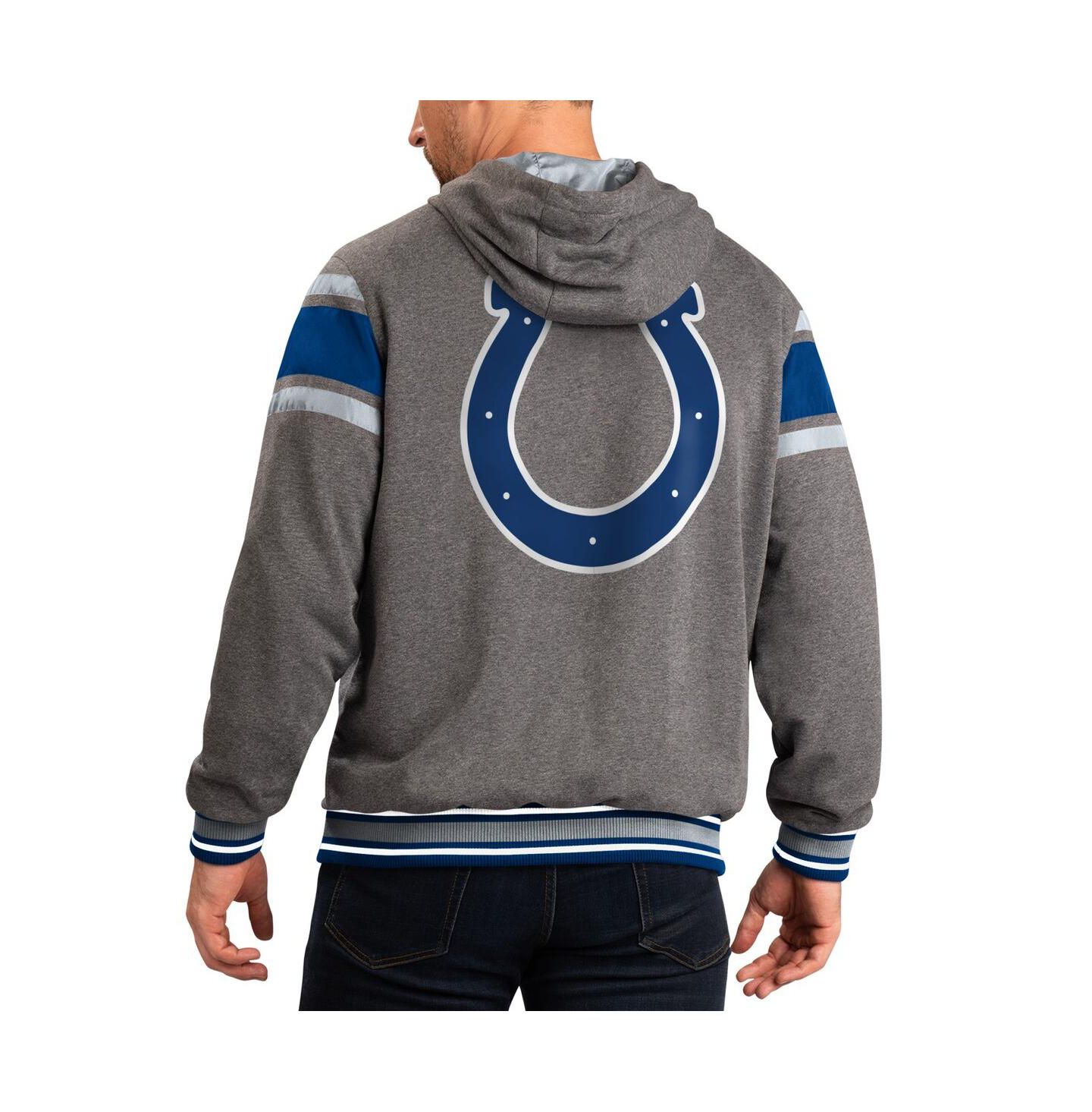 Мужская куртка G-III Sports by Carl Banks Royal/Gray Indianapolis Colts Extreme Full Back Reversible Full-Zip — фото 3