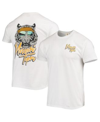 Image One - Men's White Missouri Tigers Mascot Bandana T-Shirt