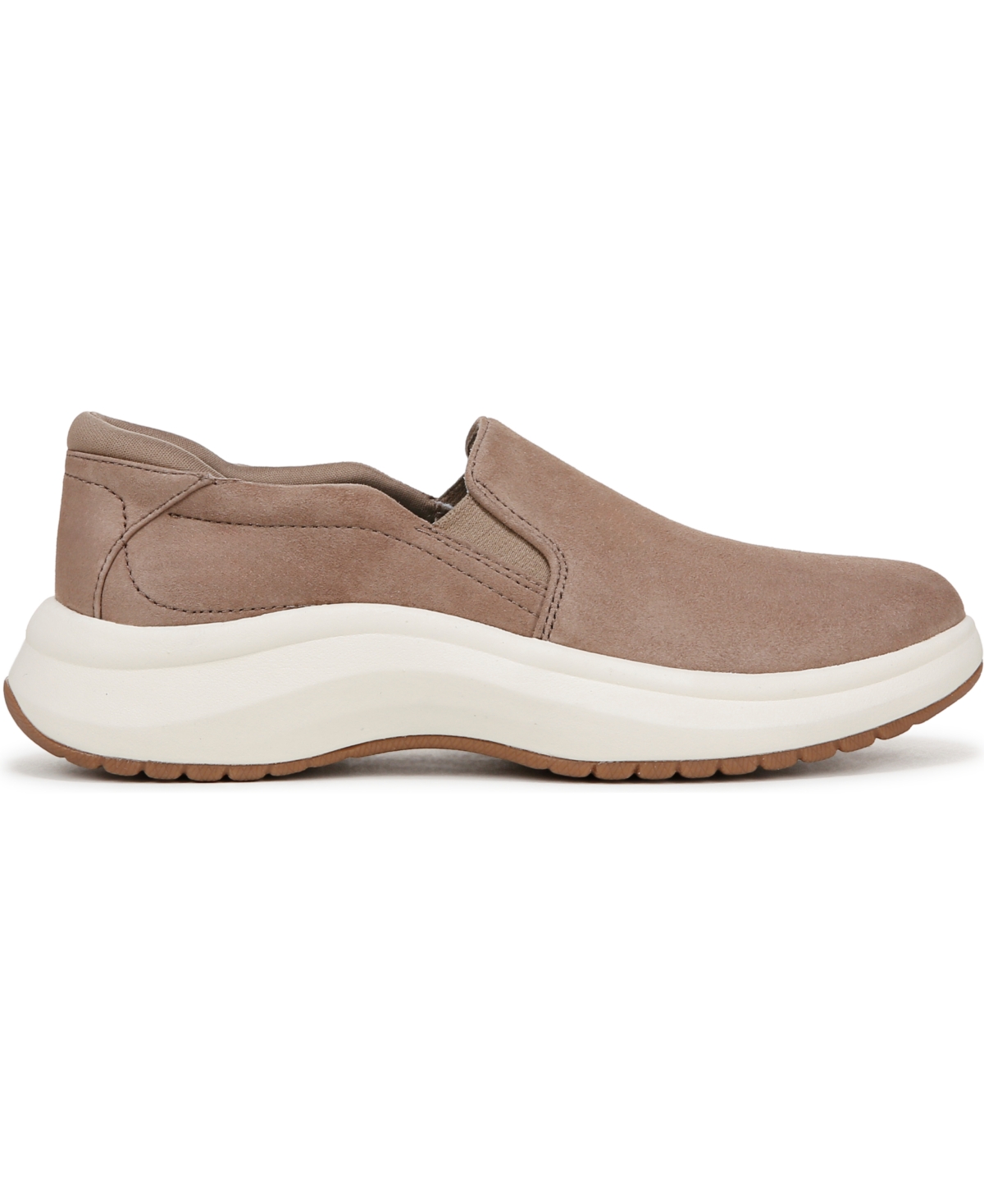 Shop Dr. Scholl's Women's Feel Well Plantar Fasciitis Slip On Sneakers In Mocha Taupe Leather