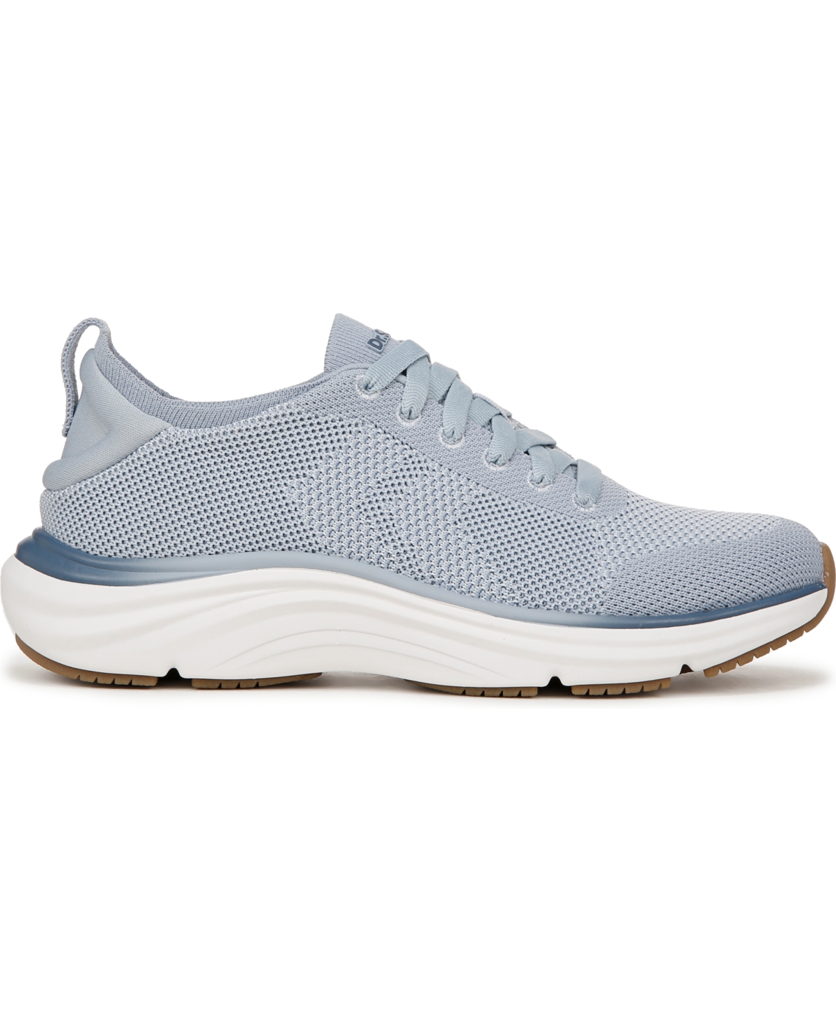 Shop Dr. Scholl's Women's Feel Support Washable Lace Up Sneakers In Light Blue Fabric