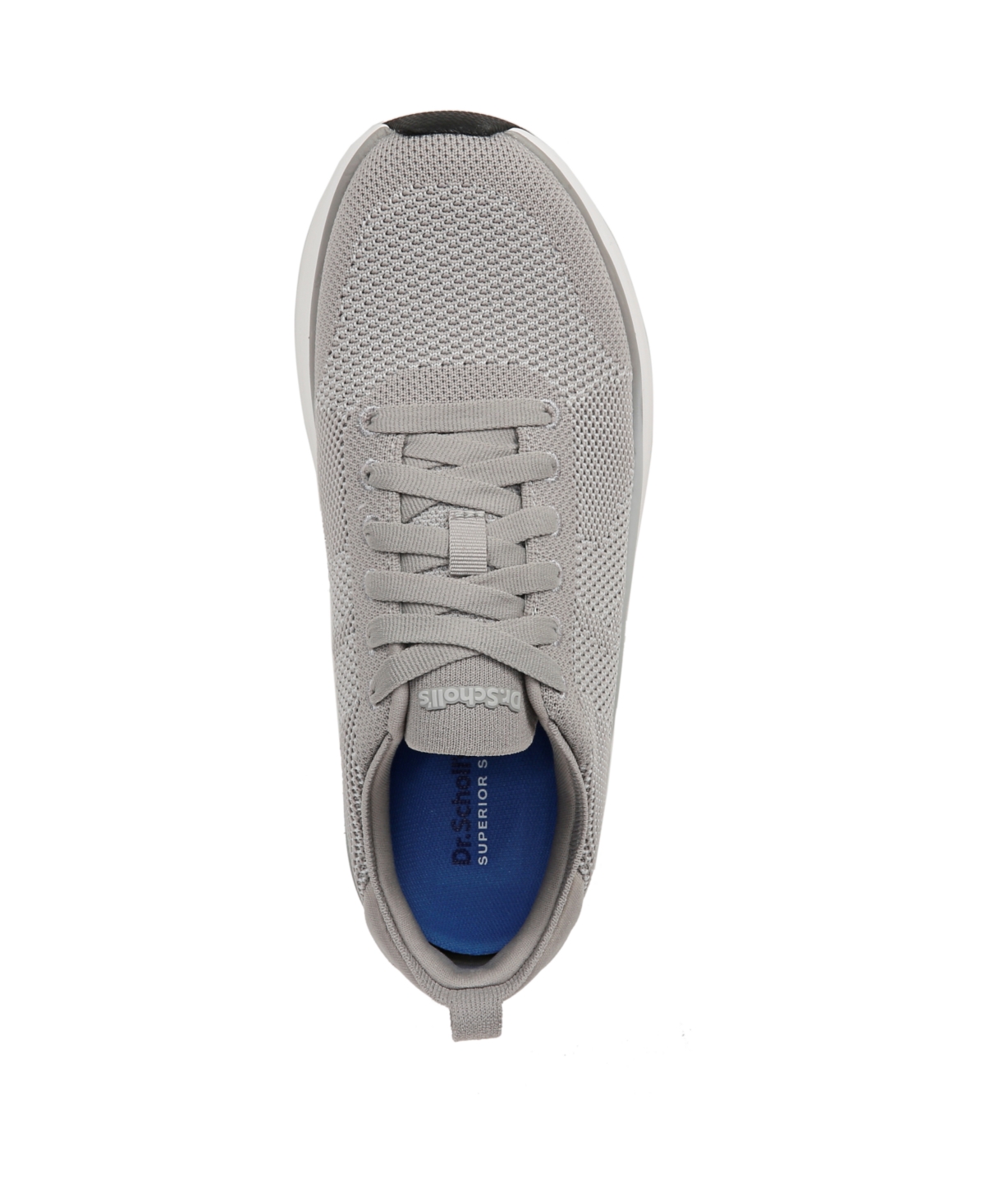 Shop Dr. Scholl's Women's Feel Support Washable Lace Up Sneakers In Light Grey Fabric