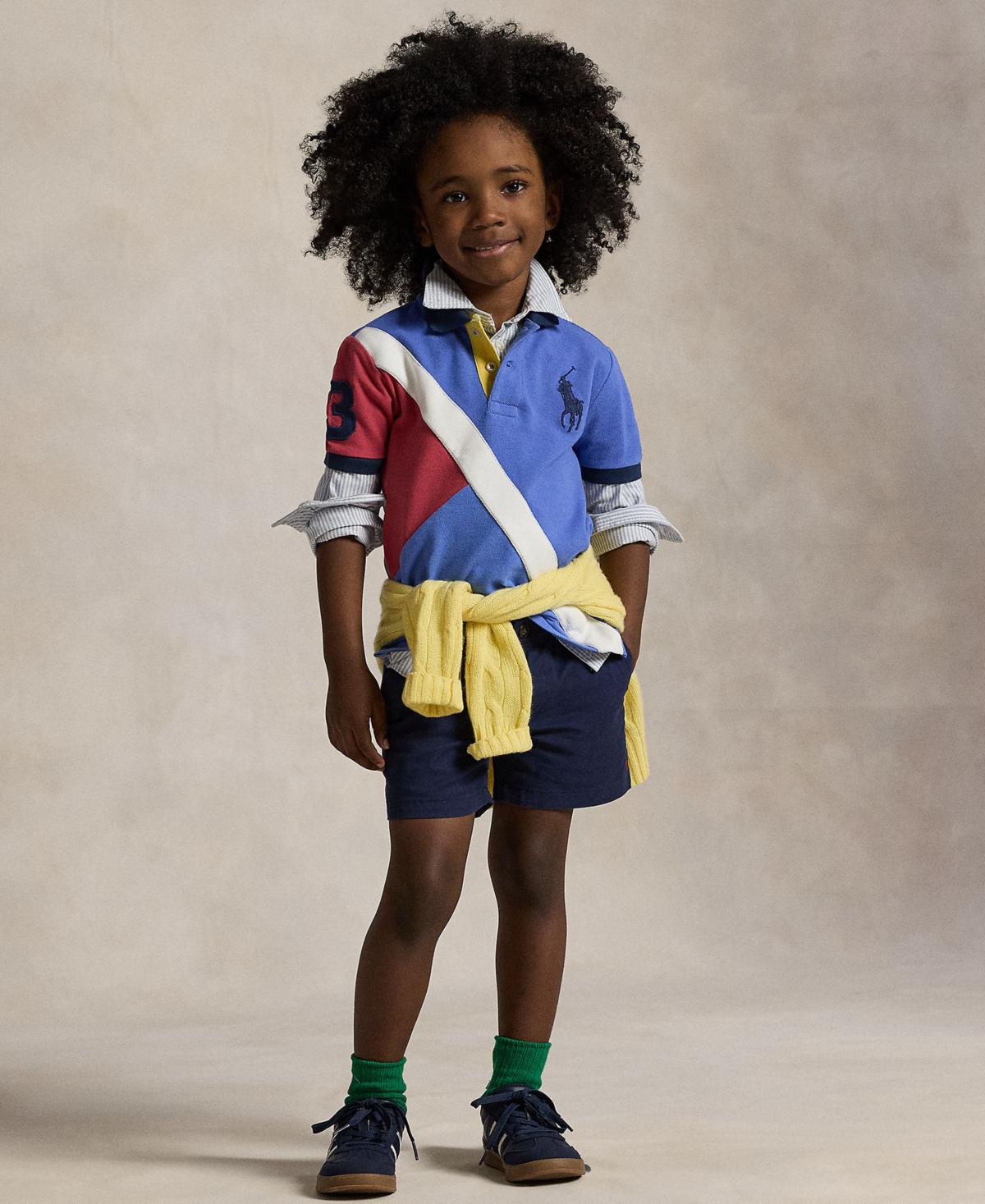 Polo Ralph Lauren Toddler and Little Boys Big Pony Mesh Polo Shirt