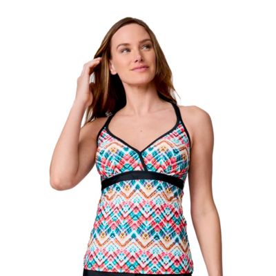 Women's Macrame Back Tankini Top