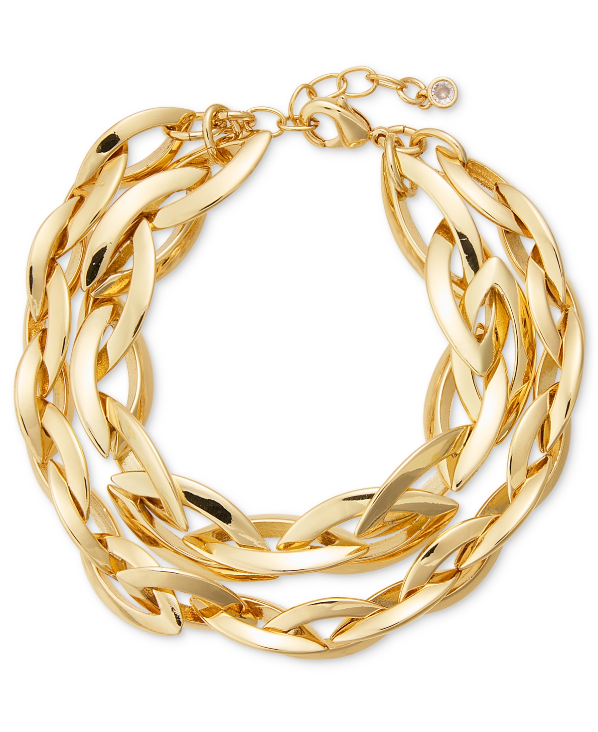 Gold-Tone Chain Link Double-Row Bracelet, Exclusively at Macy's - Gold