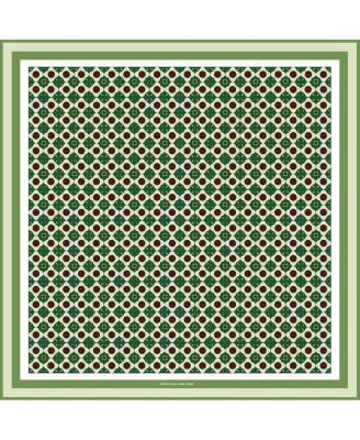 Double Sided Wool Silk Scarf Of Polka Dot Bloom