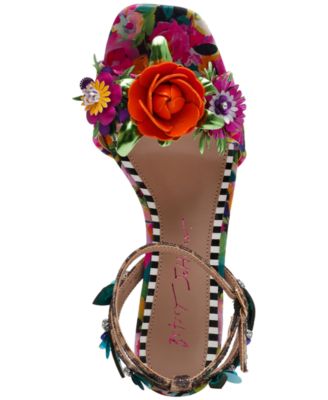 Betsey Johnson Women's Karra Flower-Embellished High-Heel