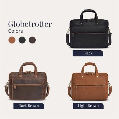 Large Leather Briefcase - Large Capacity & Elegant - Perfect for Daily Usage