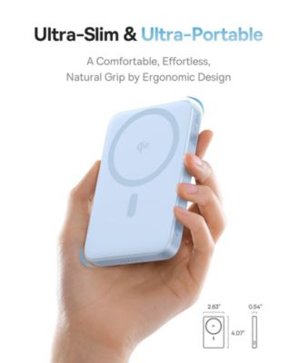 Qi2 Magnetic Power Bank 20W MagSafe Portable Charger 5000mAh Bracket Battery Pack with 360°Rotatable Ring Stand PicoGo