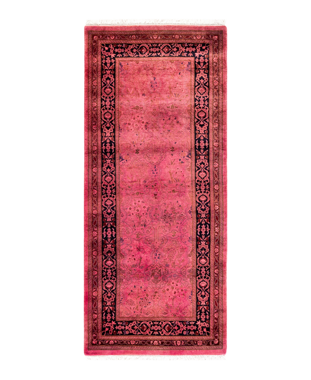 Adorn Hand Woven Rugs Fine Vibrance M1448 2'7''x6'2'' Area Rug In Pink