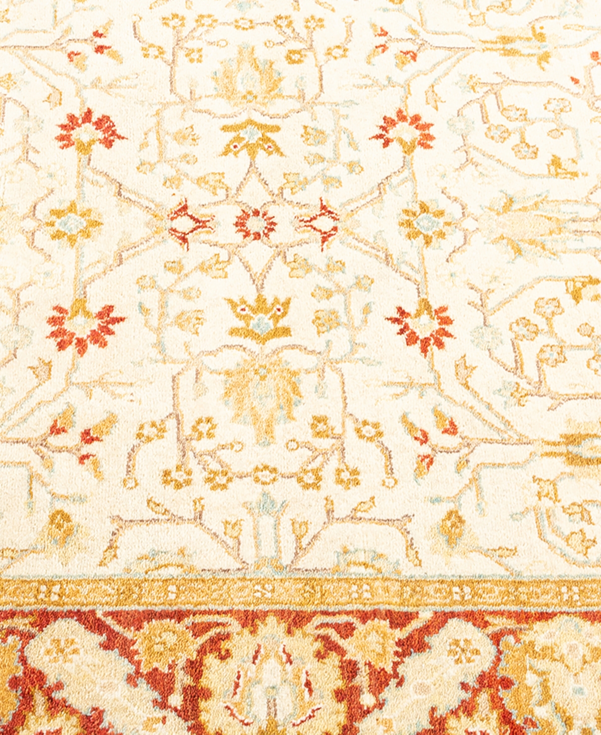Adorn Hand Woven Rugs Mogul M1622 3'1''x10'7'' Runner Area Rug In Ivory