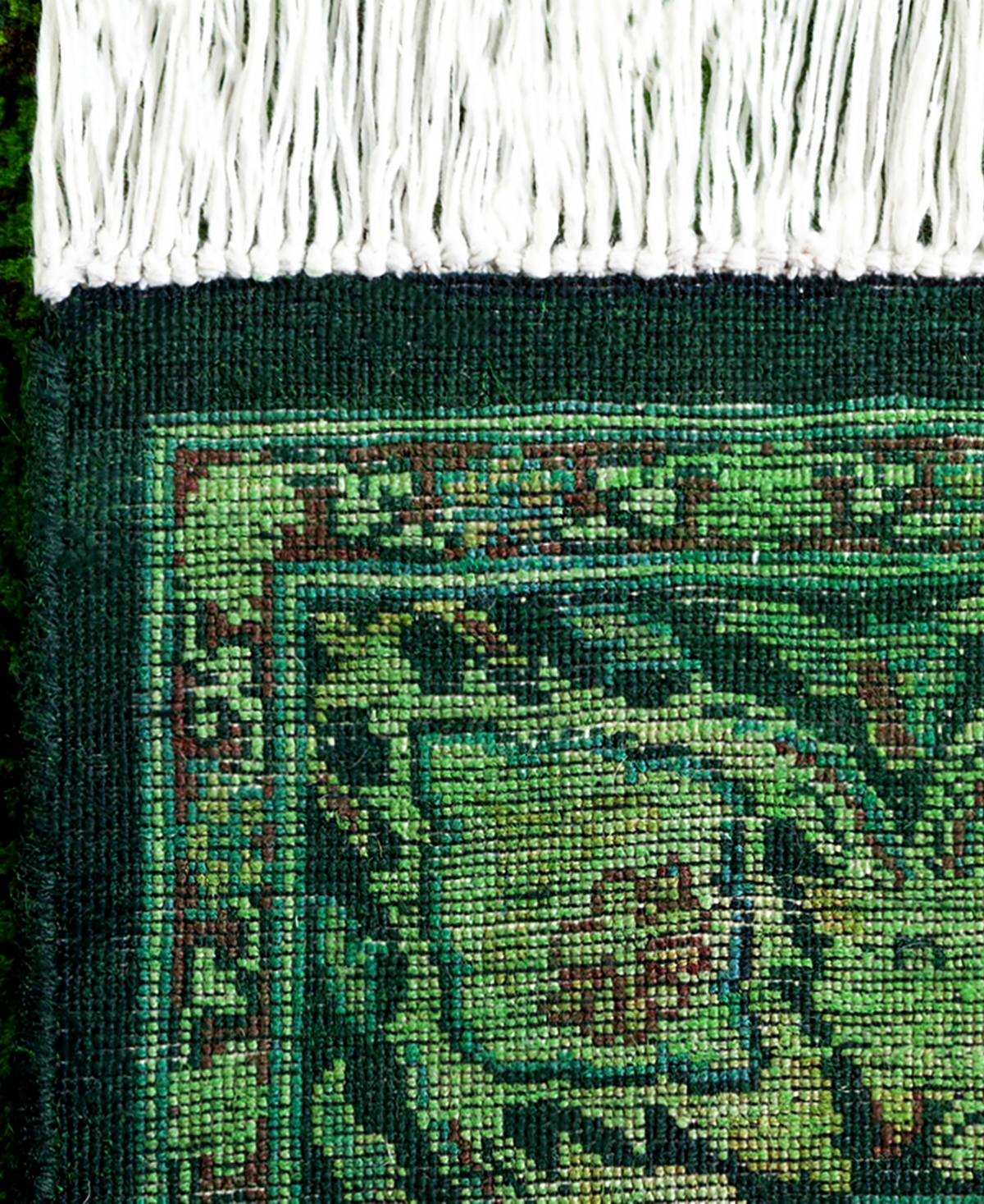 Adorn Hand Woven Rugs Fine Vibrance M1305 3'2''x5'4'' Area Rug In Green