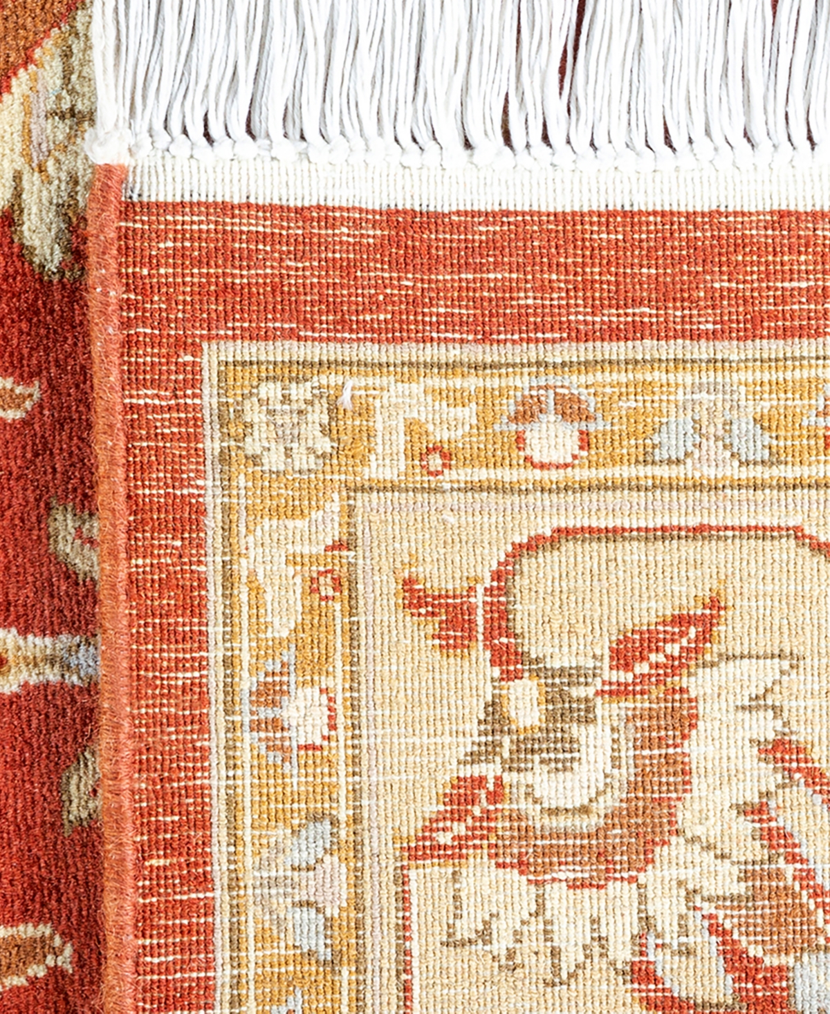 Adorn Hand Woven Rugs Mogul M1377 4'2''x6'5'' Area Rug In Orange