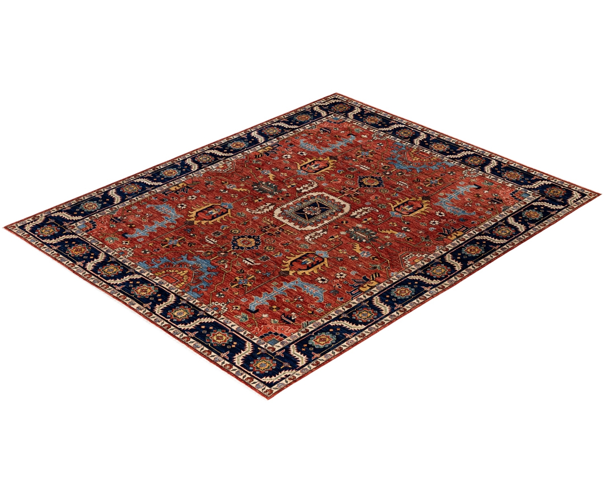Adorn Hand Woven Rugs Serapi M1945 8'1''x10'1'' Area Rug In Red