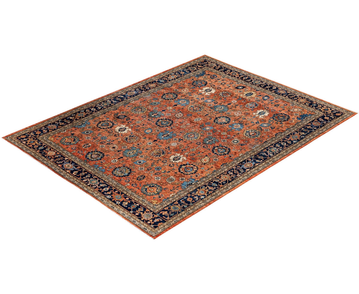 Adorn Hand Woven Rugs Serapi M1945 9'x11'11'' Area Rug In Orange
