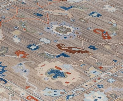 Colorful Oushak M1945 8'2''x9'9'' Area Rug