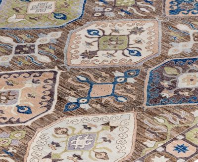 Colorful Oushak M1945 9'1''x11'10'' Area Rug