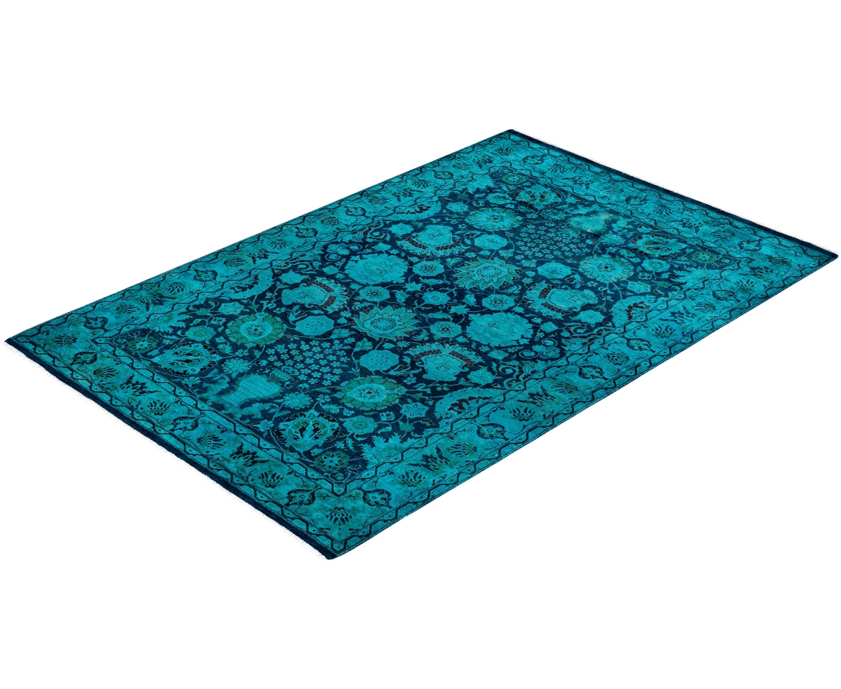 Adorn Hand Woven Rugs Fine Vibrance M1181 Rug Collection In Blue
