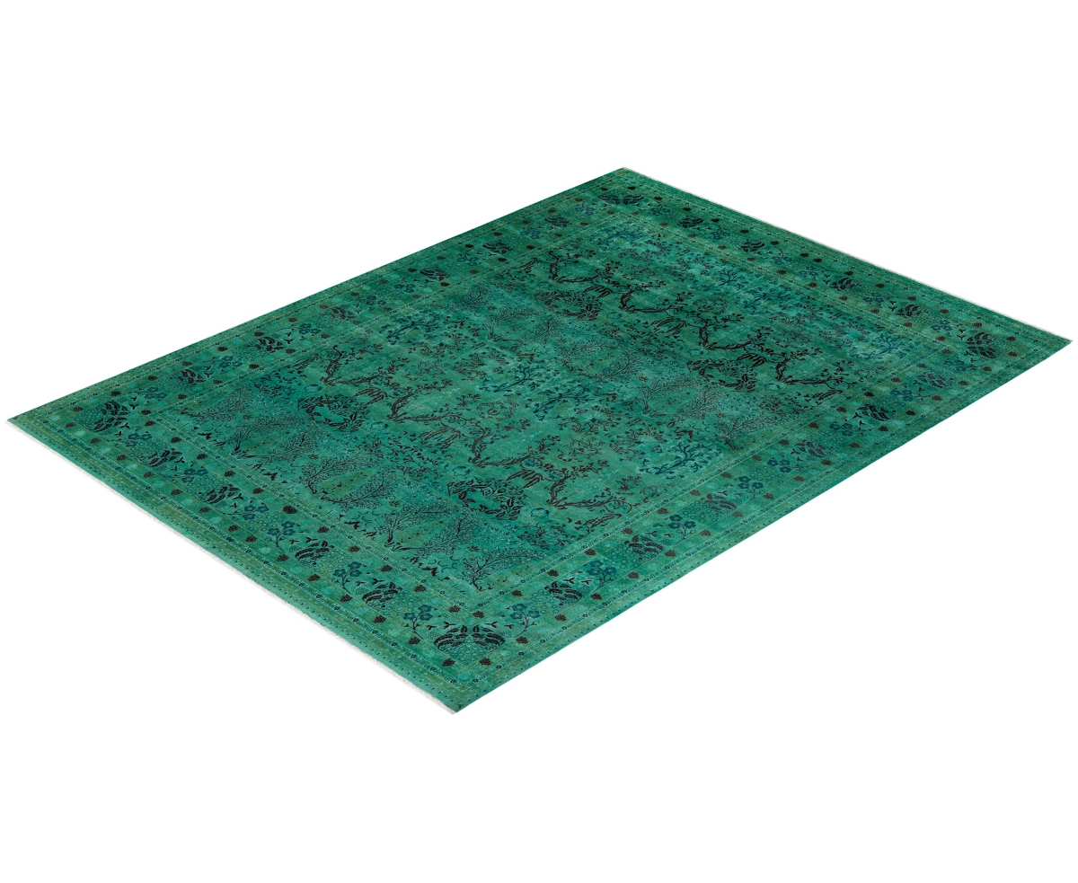 Adorn Hand Woven Rugs Fine Vibrance M1226 9'2''x12'1'' Area Rug In Green