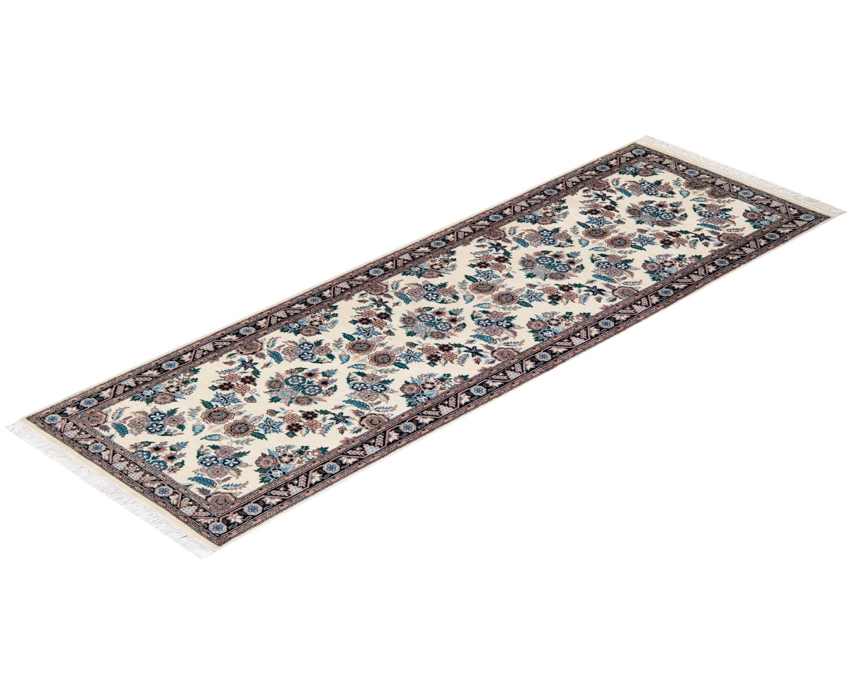 Adorn Hand Woven Rugs Mogul M2026 2'6''x7'9'' Runner Area Rug In Ivory